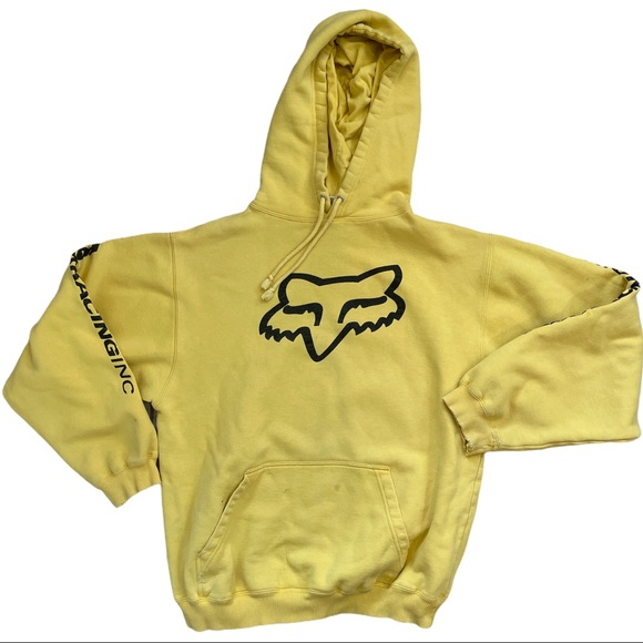 Fox Other - Fox Racing FOX CO Pull-over Hoodie Yellow Sz M